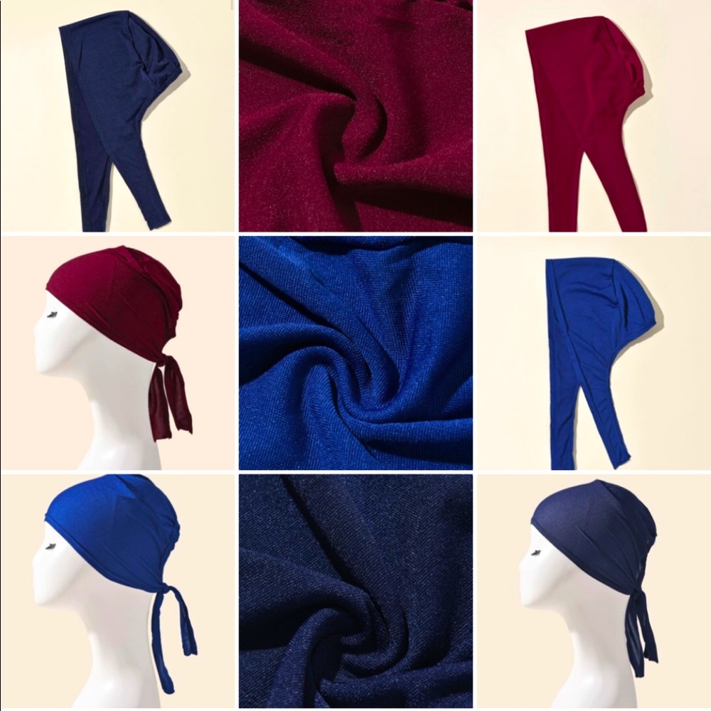 Three - Turban hat- Simple Plain Wrap Hat. One size
